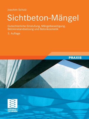 cover image of Sichtbeton-Mängel